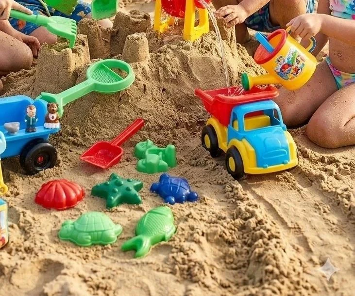 Mega Lote de Construccion de playa y agua: +20 PIEZAS en caja grande